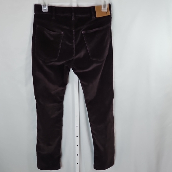 Tecovas Dark Brown Cordoroy Ankle Pants Size 31x32 - Picture 3 of 10